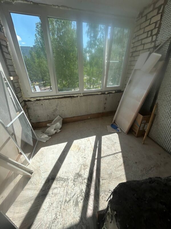 Балкон под ключ в Тольятти до, пр-кт Степана Разина, д. 72, Тольятти — Зелёная линия