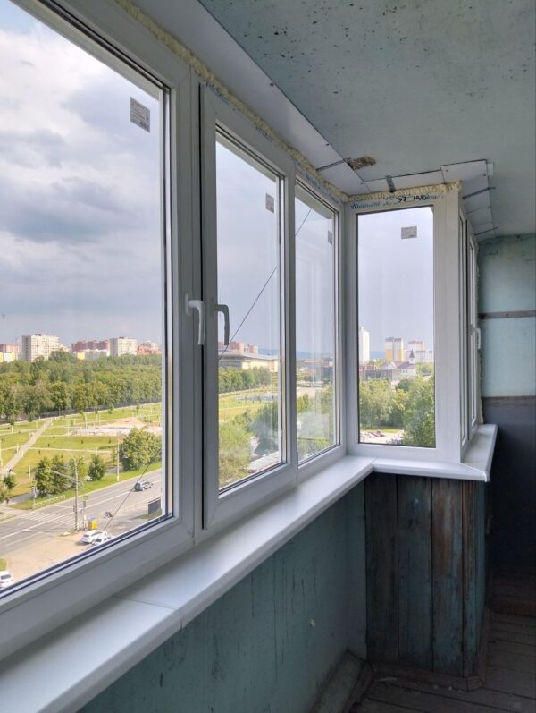Остекление балконов в Тольятти до, ул. Революционная, д. 56 — Зелёная линия