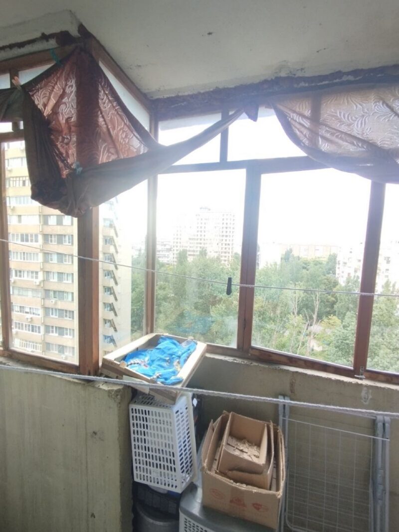 Отделка балкона, до