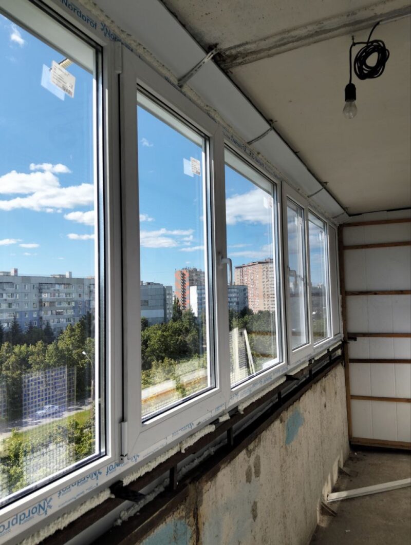Балкон под ключ, в процессе работ