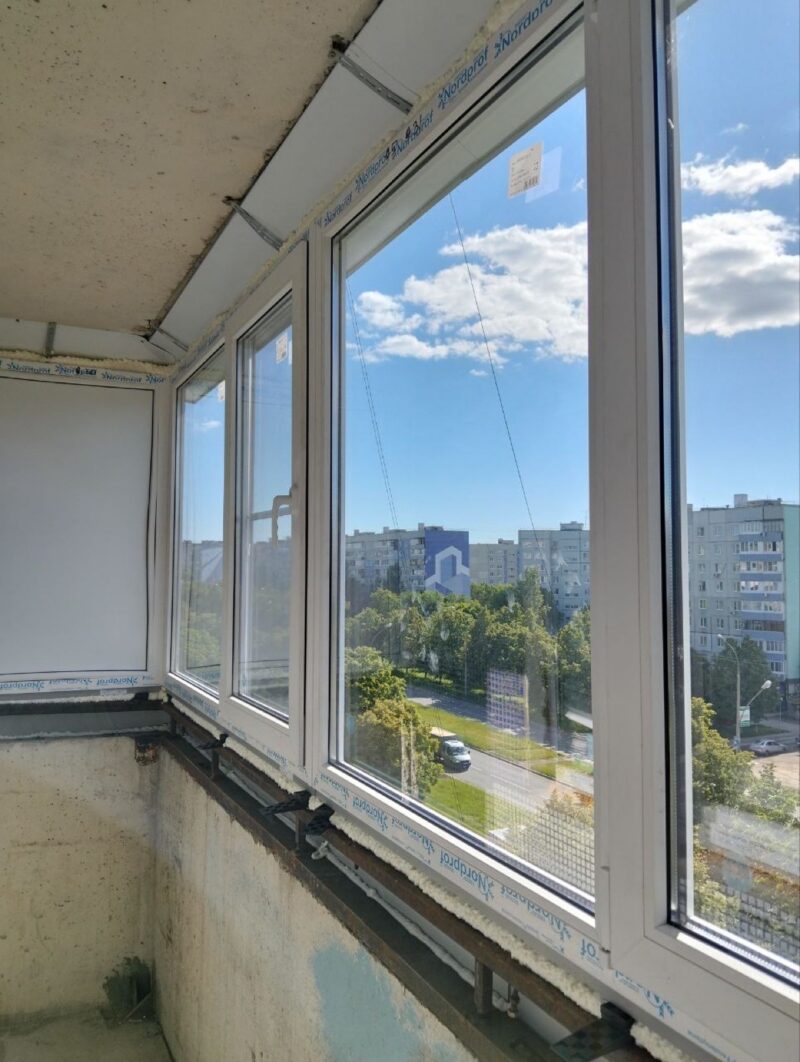 Балкон под ключ, в процессе работ