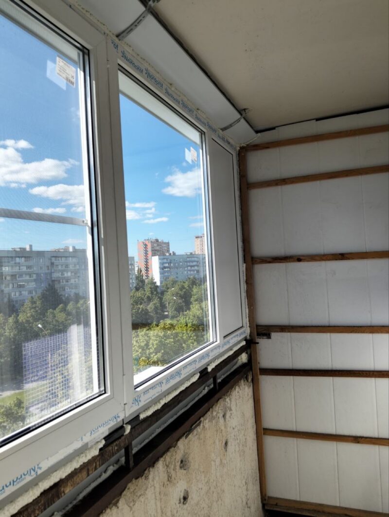Балкон под ключ, в процессе работ