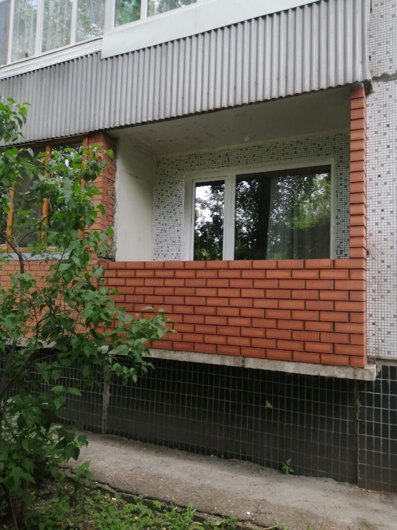 Балкон под ключ, в процессе работ