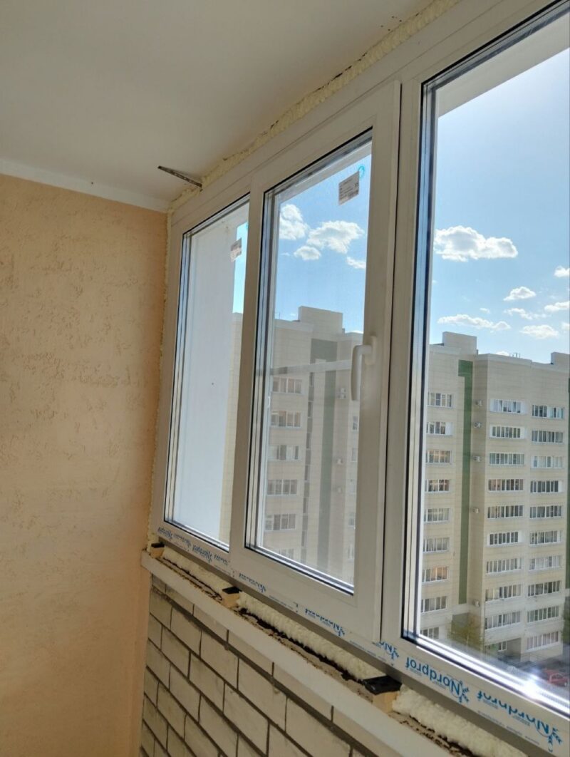 Балкон под ключ, в процессе работ