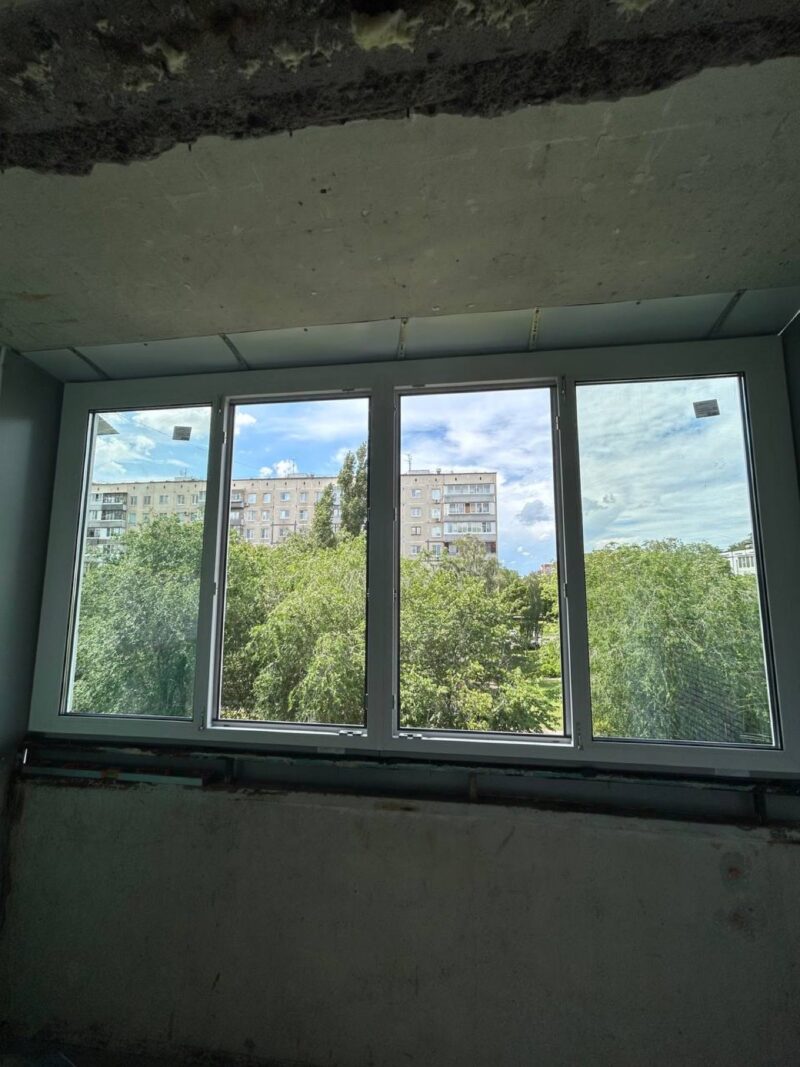 Балкон под ключ в Тольятти, в процессе работ